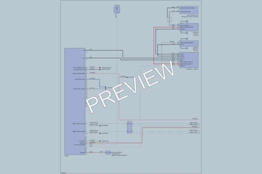 2006 Porsche Cayman Radio wiring diagram preview