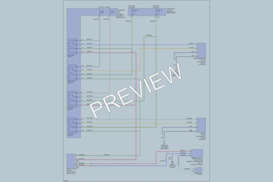 2006 Saab 92X Cooling Fan wiring diagram preview