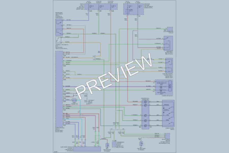 2006 Saab 92X Cruise Control wiring diagram preview