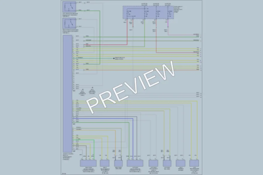 2006 Saab 92X Supplemental Restraints wiring diagram preview