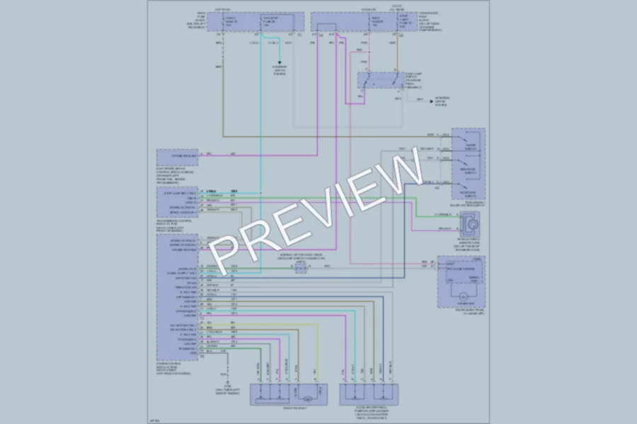 2006 Saab 97X Cruise Control wiring diagram preview