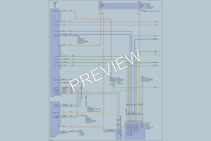 2006 Saab 97X Radio wiring diagram preview