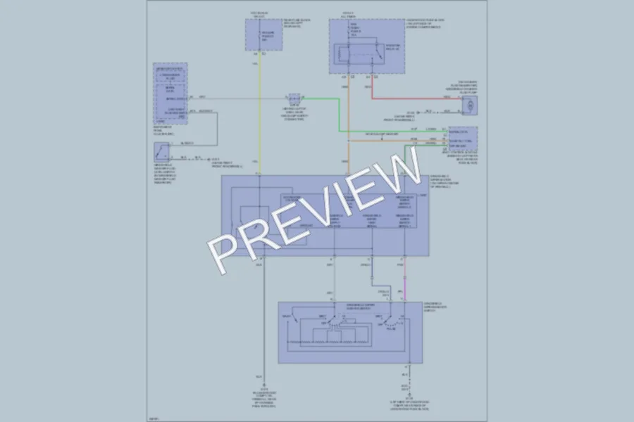 2006 Saab 97X Wiper Washer wiring diagram preview