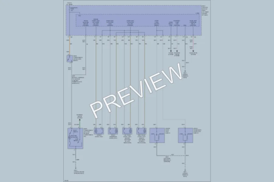 2006 Saturn ION3 Power Door Locks wiring diagram preview