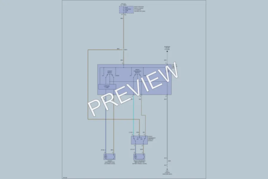 2006 Saturn ION3 Power Windows wiring diagram preview