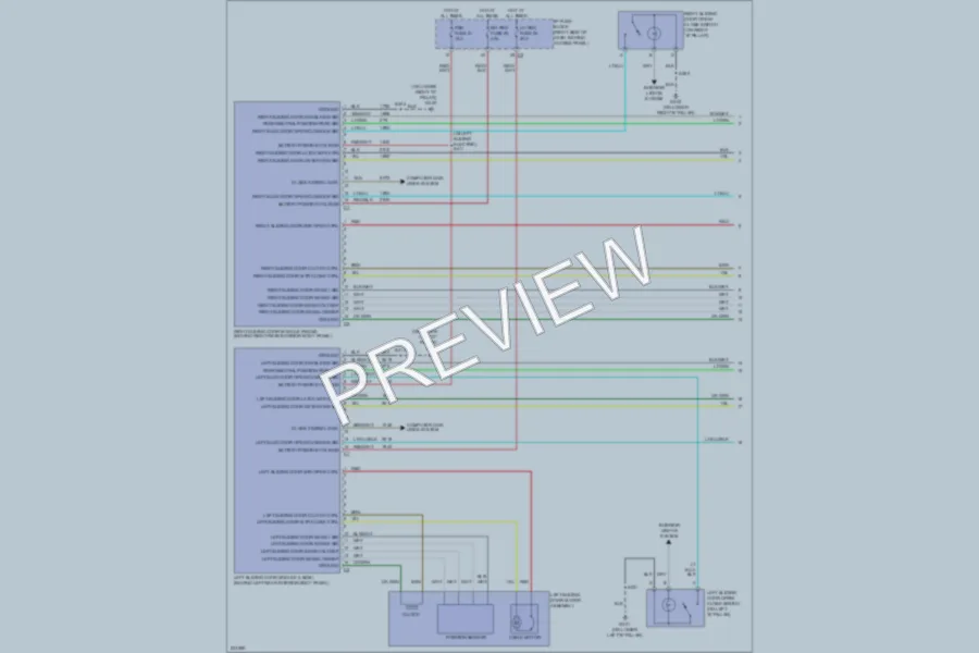 2006 Saturn Relay Trunk Tailgate Fuel Door wiring diagram preview