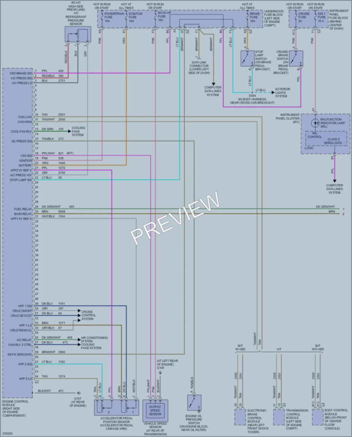 2006 Saturn VUE Engine Performance wiring diagram preview