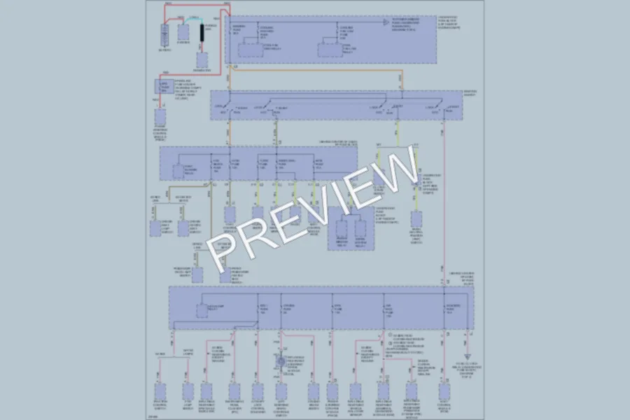 2006 Saturn VUE Power Distribution wiring diagram preview