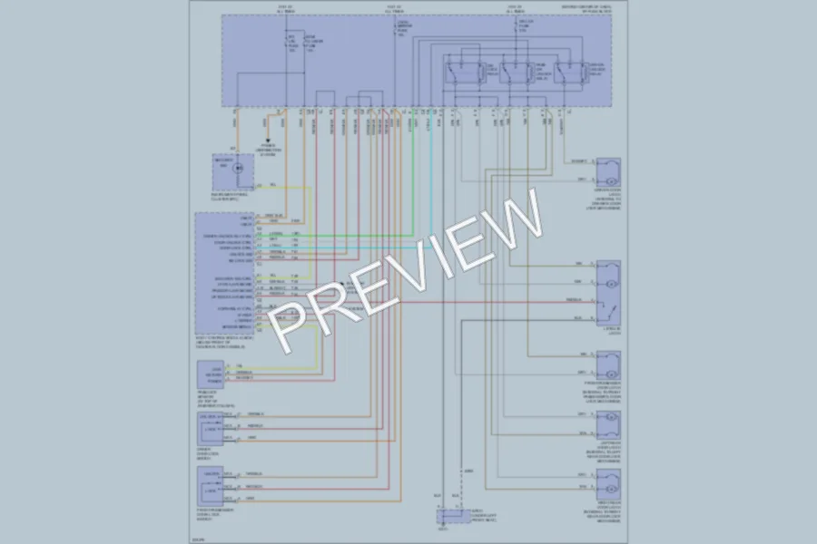 2006 Saturn VUE Power Door Locks wiring diagram preview