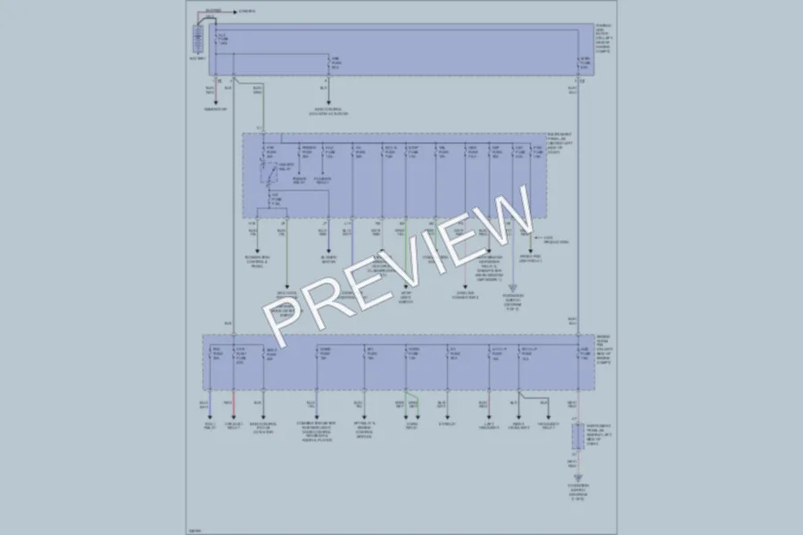 2006 Scion xB Power Distribution wiring diagram preview