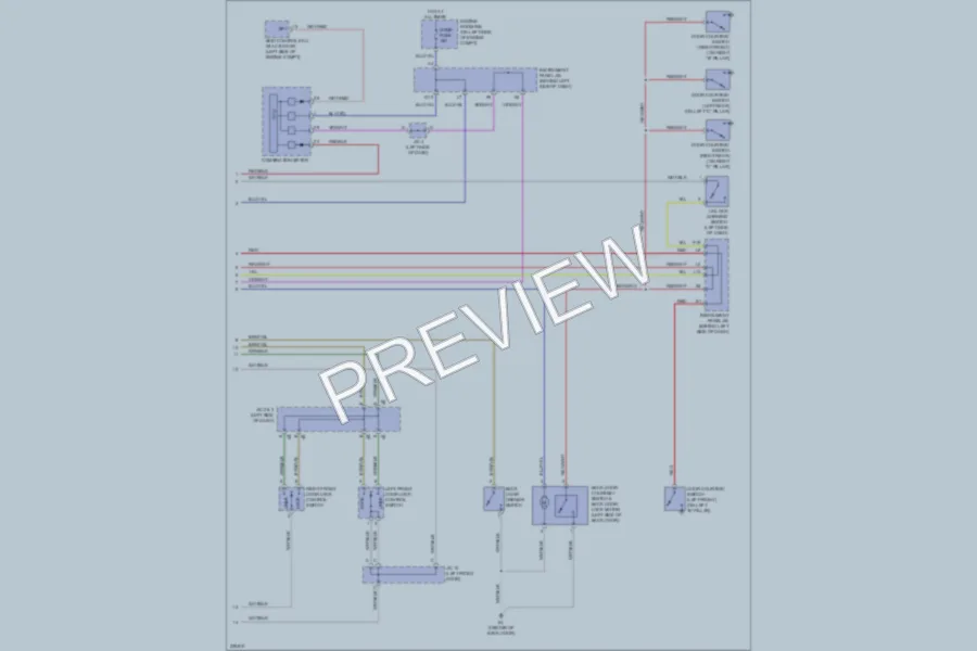 2006 Scion xB Power Door Locks wiring diagram preview