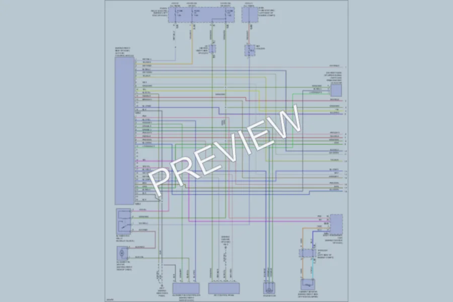 2006 Subaru B9Tribeca Air Conditioning wiring diagram preview