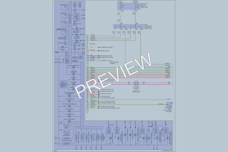 2006 Subaru B9Tribeca Instrument Cluster wiring diagram preview