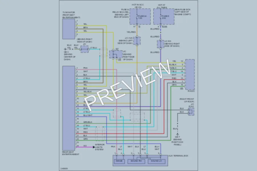 2006 Subaru B9Tribeca Radio wiring diagram preview