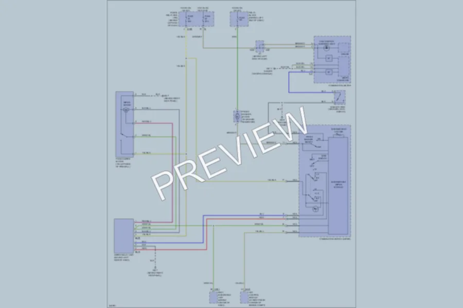 2006 Subaru B9Tribeca Wiper Washer wiring diagram preview