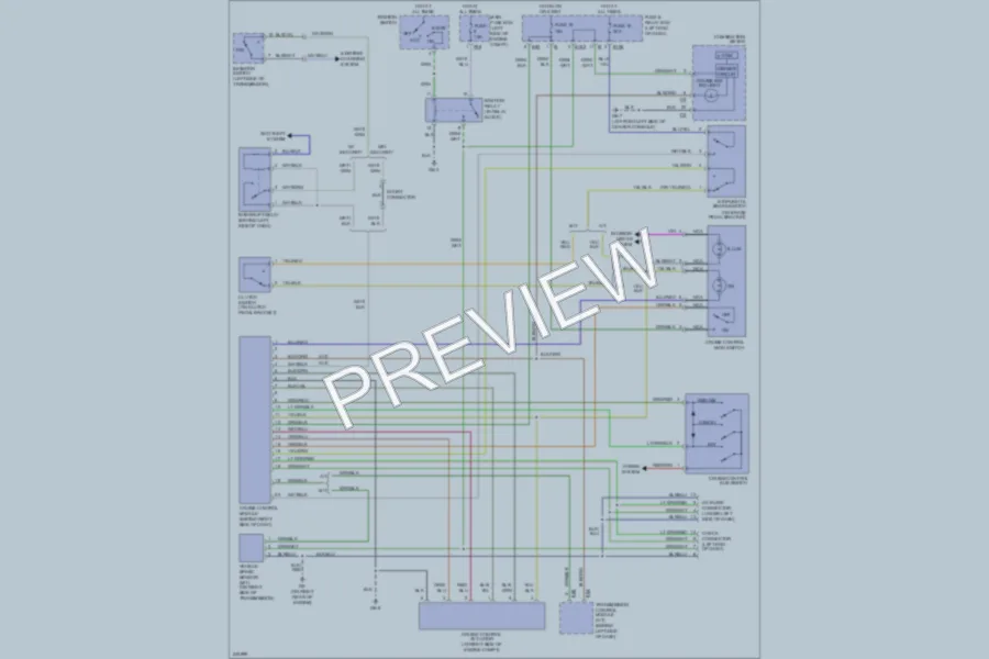 2006 Subaru Baja Cruise Control wiring diagram preview