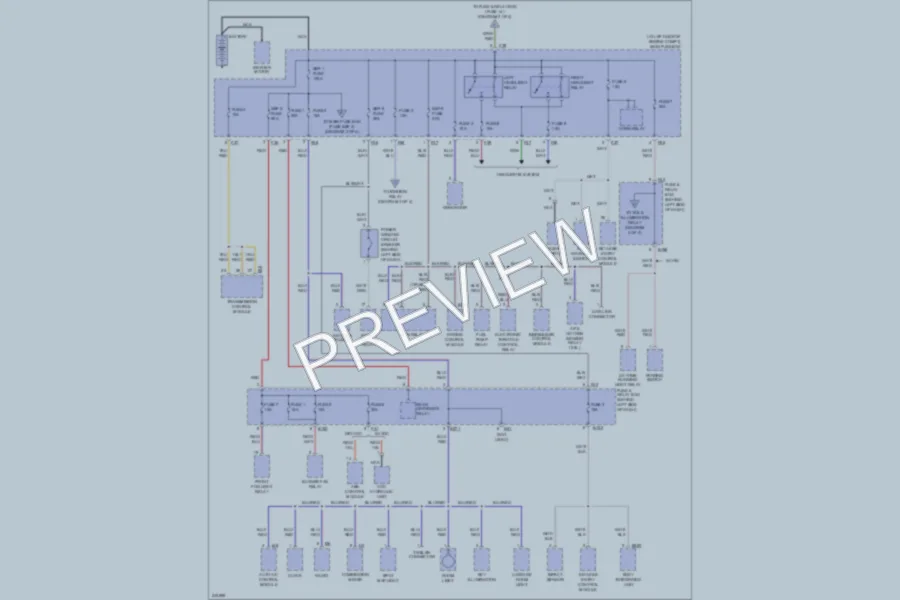 2006 Subaru Forester Power Distribution wiring diagram preview