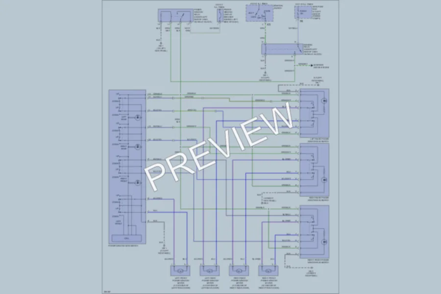 2006 Subaru Forester Power Windows wiring diagram preview