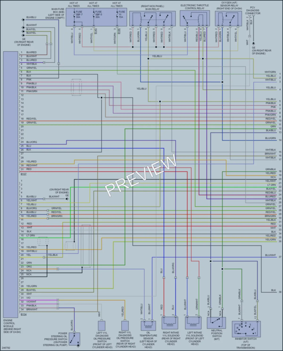 2006 Subaru Legacy Engine Performance wiring diagram preview