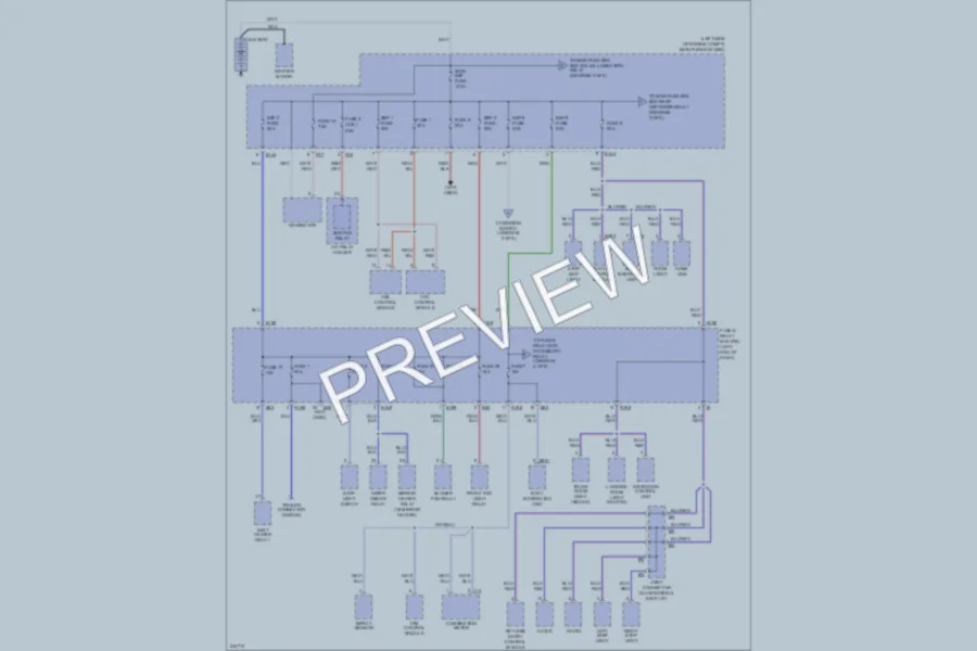 2006 Subaru Legacy Power Distribution wiring diagram preview