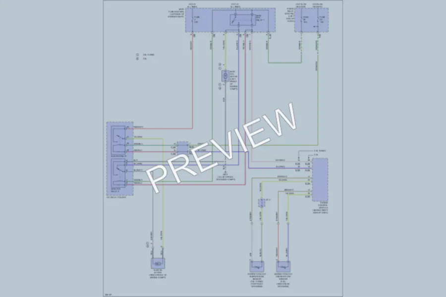 2006 Subaru Outback Cooling Fan wiring diagram preview