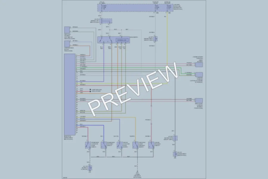 2006 Suzuki GrandVitara Power Door Locks wiring diagram preview