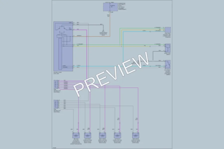 2006 Suzuki Reno Power Door Locks wiring diagram preview