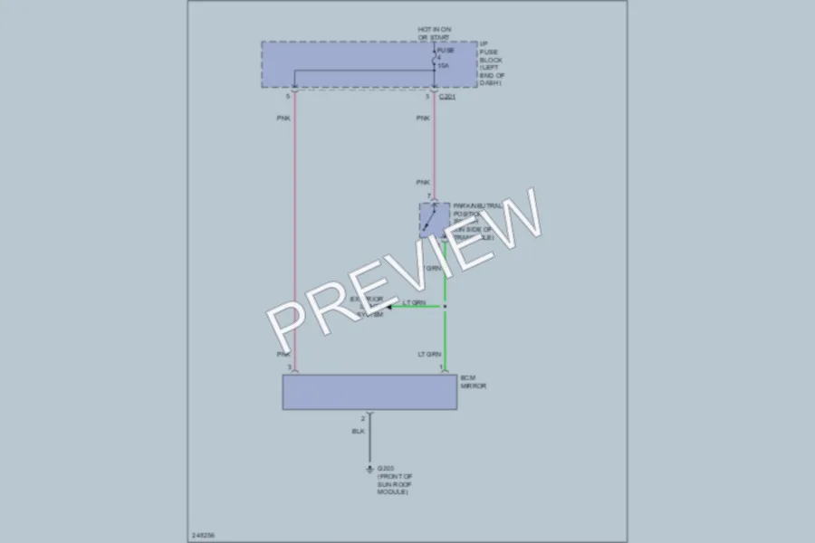 2006 Suzuki Verona Power Mirrors wiring diagram preview