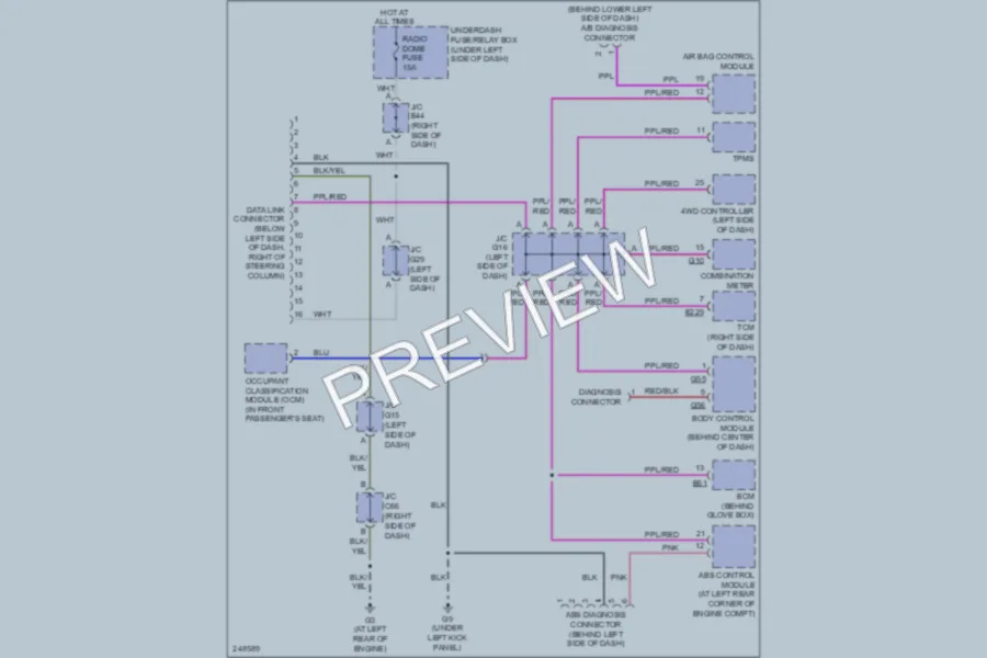 2006 Suzuki XL7 Computer Data Lines wiring diagram preview