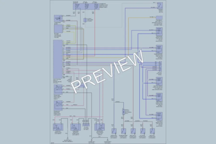 2006 Suzuki XL7 Power Door Locks wiring diagram preview