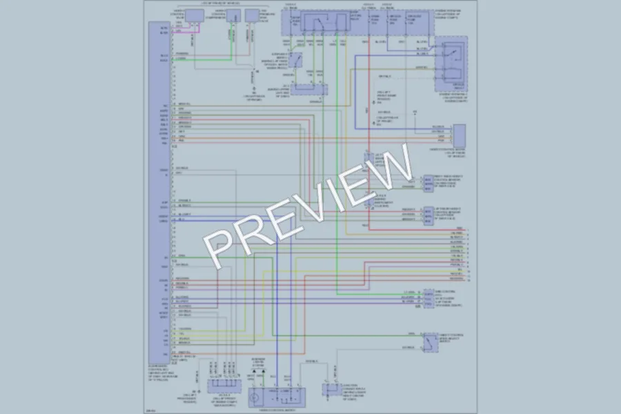 2006 Toyota 4Runner Electronic Suspension wiring diagram preview