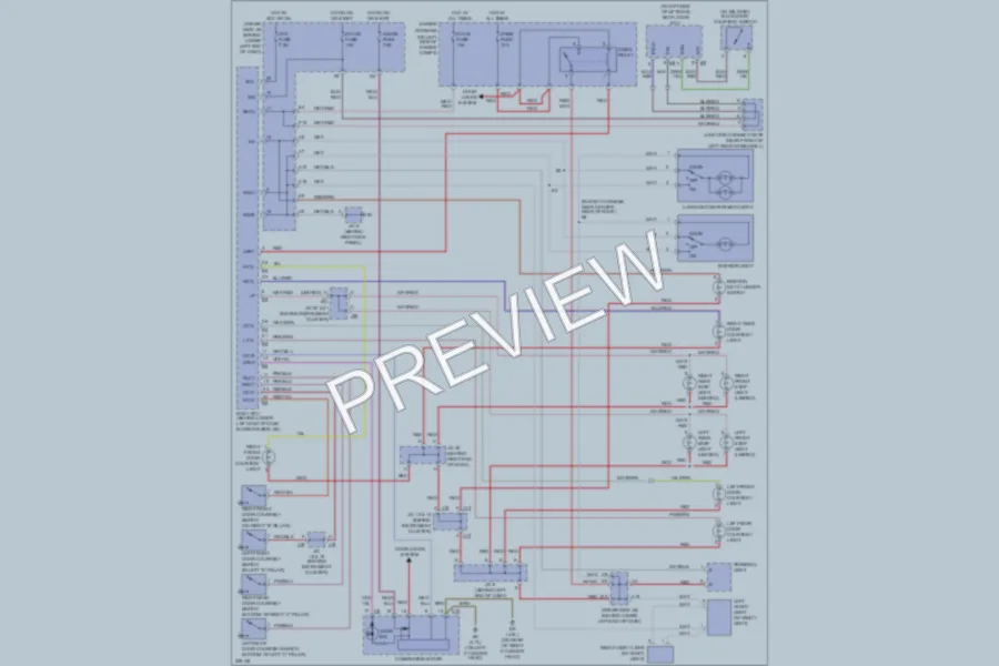 2006 Toyota 4Runner Interior Lights wiring diagram preview