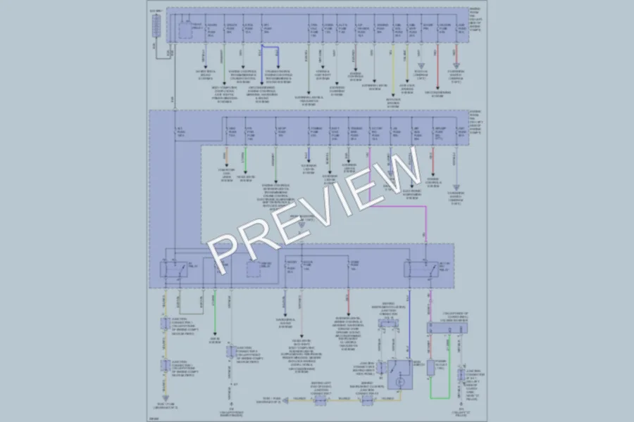 2006 Toyota 4Runner Power Distribution wiring diagram preview