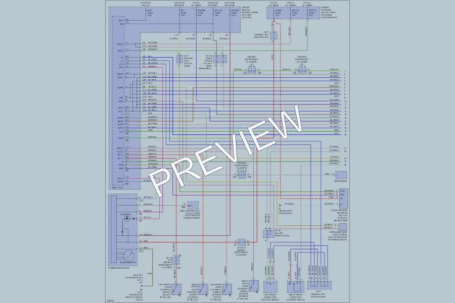 2006 Toyota 4Runner Power Door Locks wiring diagram preview