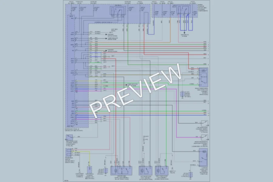 2006 Toyota Avalon Anti Theft wiring diagram preview
