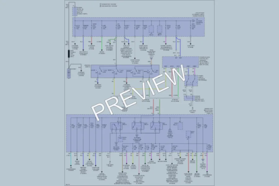 2006 Toyota Avalon Power Distribution wiring diagram preview