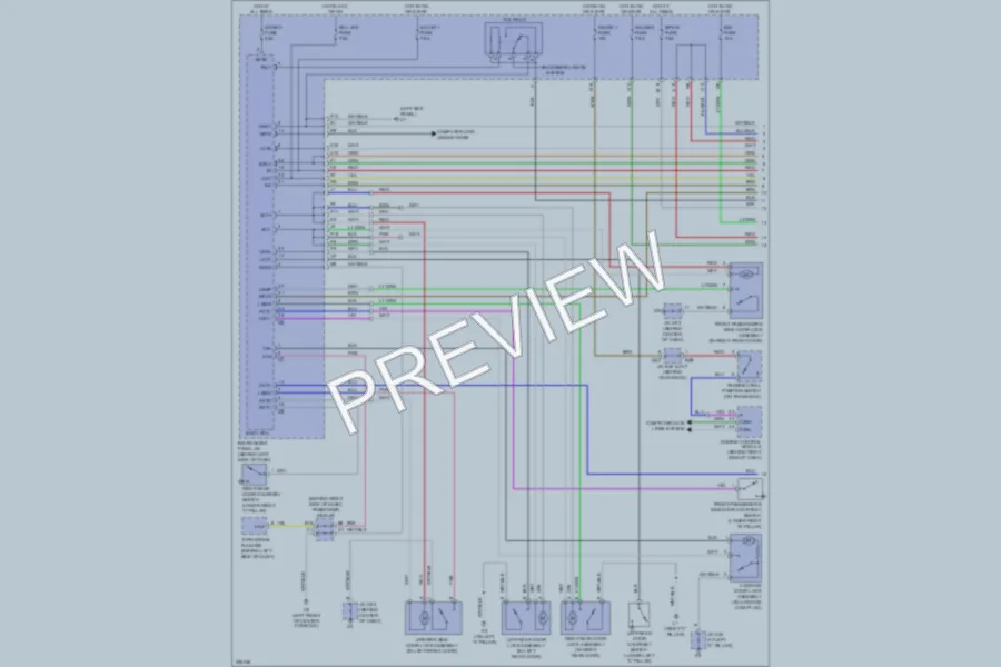 2006 Toyota Avalon Power Door Locks wiring diagram preview