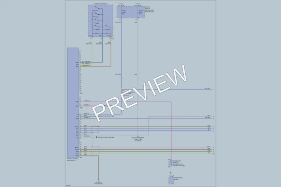 2006 Toyota Camry Radio wiring diagram preview
