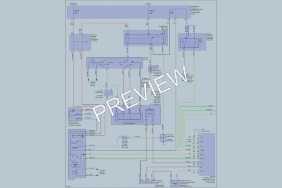 2006 Toyota Corolla Air Conditioning wiring diagram preview