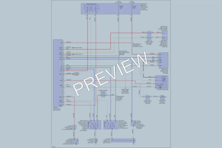 2006 Toyota Corolla Anti Theft wiring diagram preview