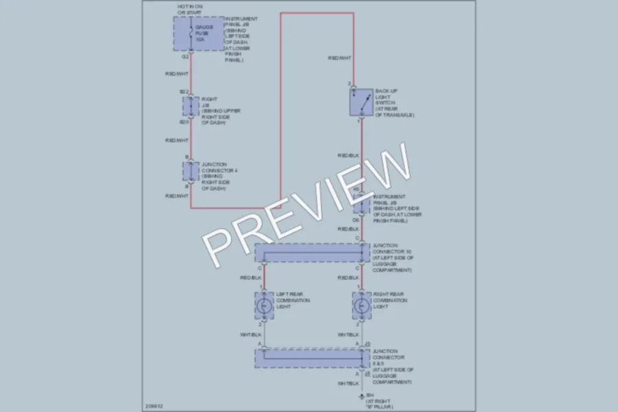 2006 Toyota Corolla Exterior Lights wiring diagram preview