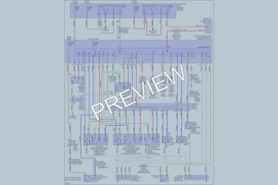 2006 Toyota Corolla Power Door Locks wiring diagram preview