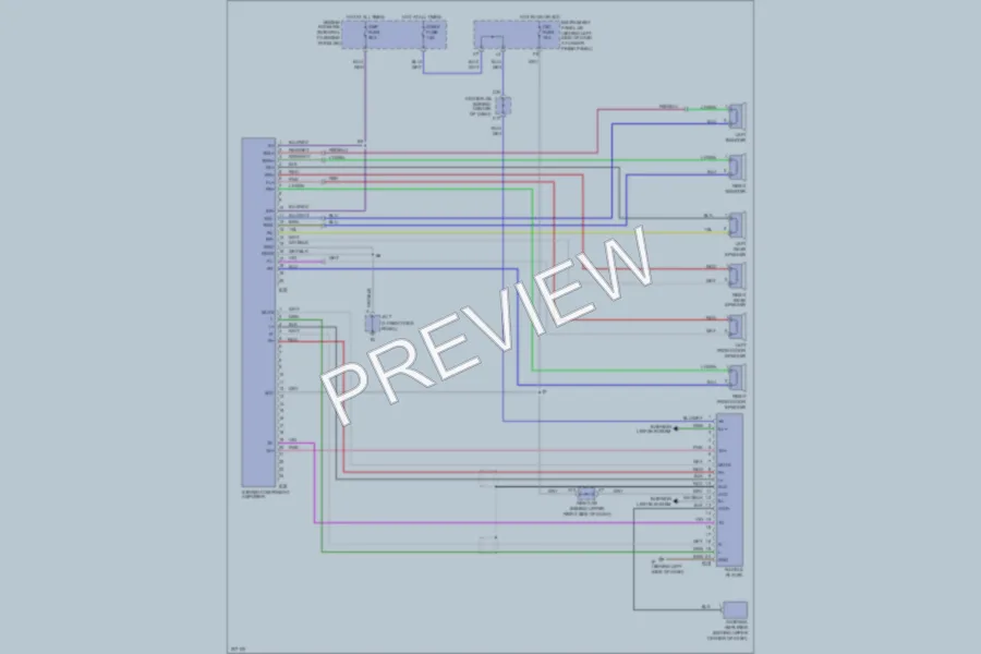 2006 Toyota Corolla Radio wiring diagram preview