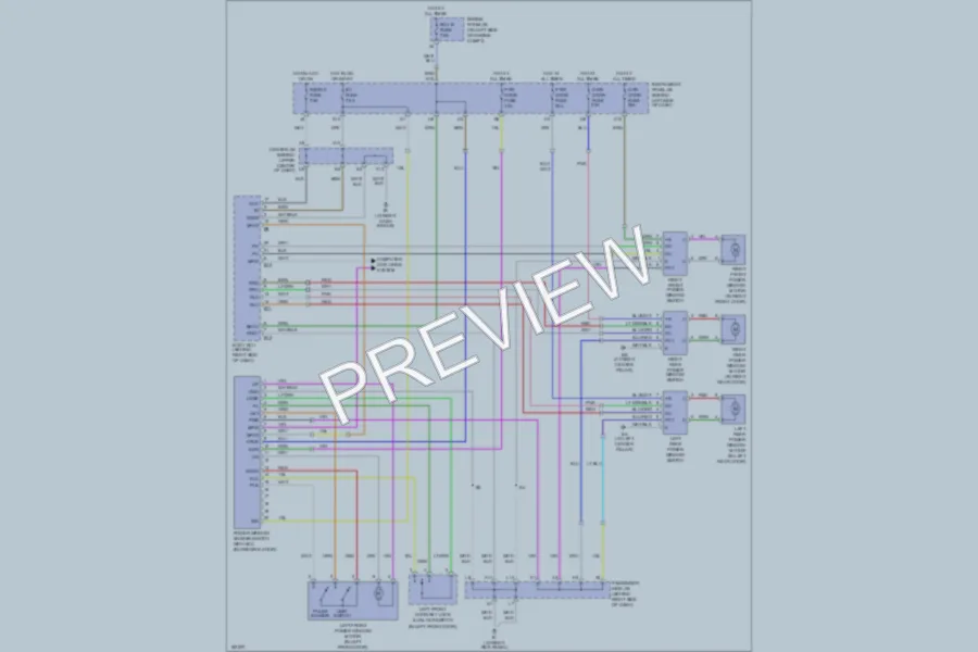 2006 Toyota Highlander Power Windows wiring diagram preview