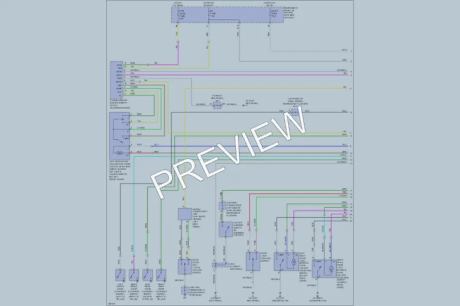 2006 Toyota HighlanderHybrid Power Door Locks wiring diagram preview