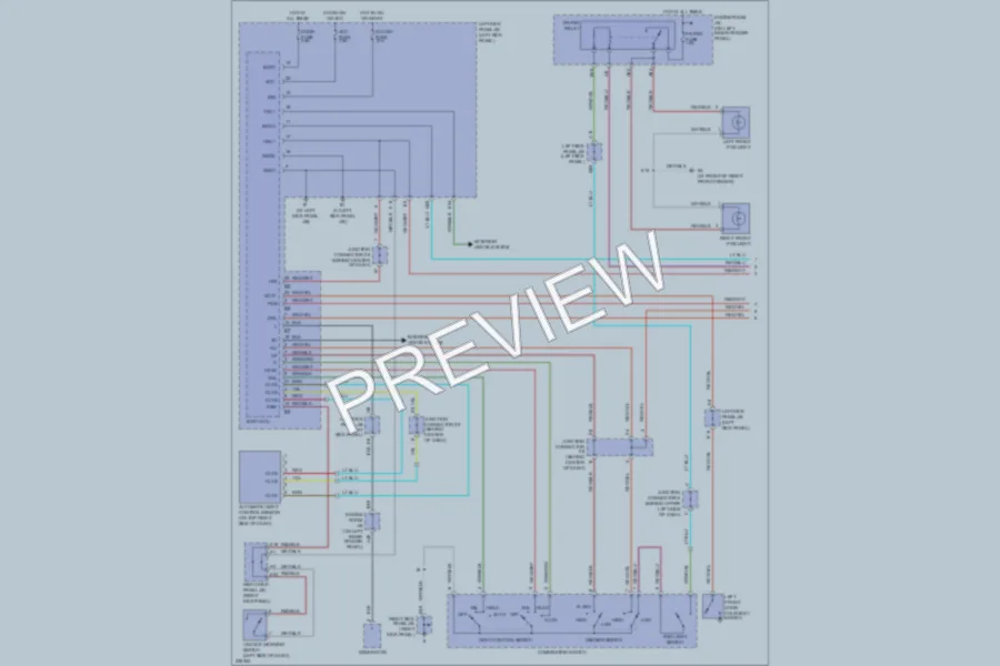 2006 Toyota LandCruiser Headlights wiring diagram preview