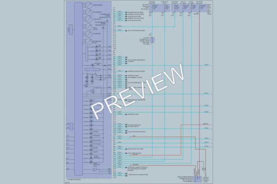 2006 Toyota LandCruiser Instrument Cluster wiring diagram preview