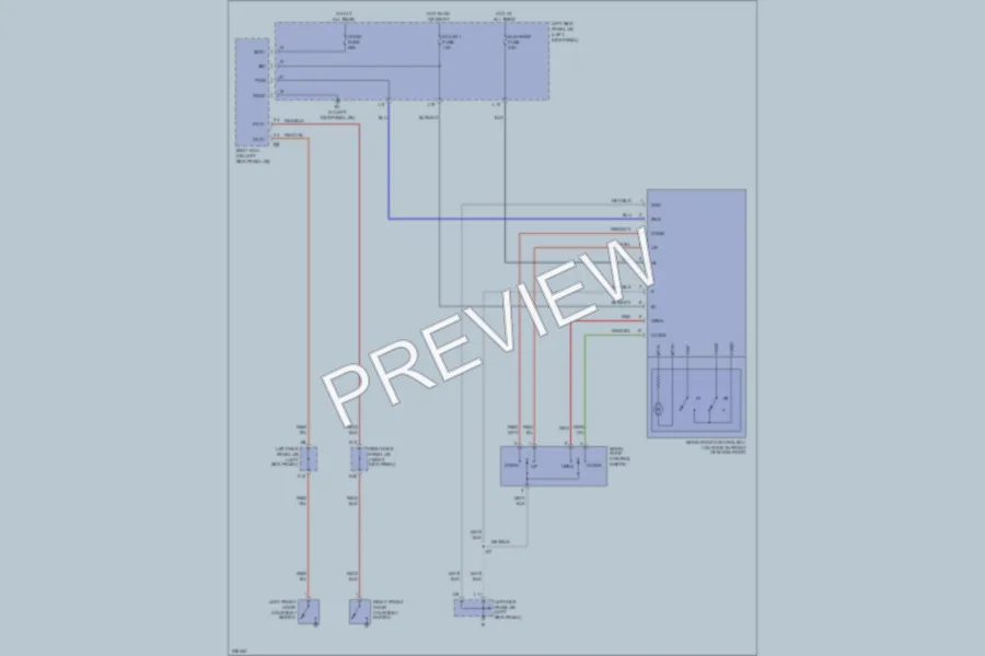 2006 Toyota LandCruiser Power Top Sunroof wiring diagram preview
