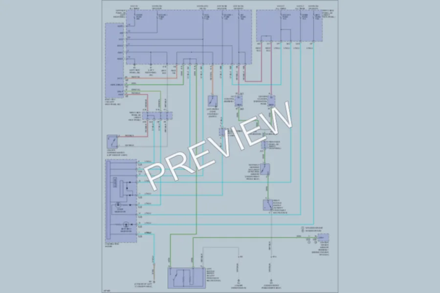 2006 Toyota LandCruiser Warning Systems wiring diagram preview