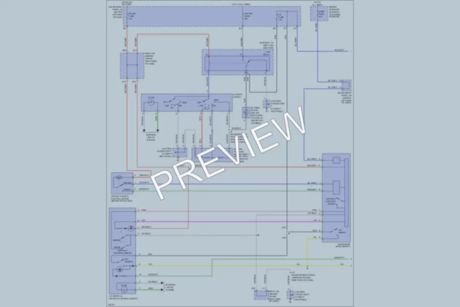 2006 Toyota Matrix Air Conditioning wiring diagram preview